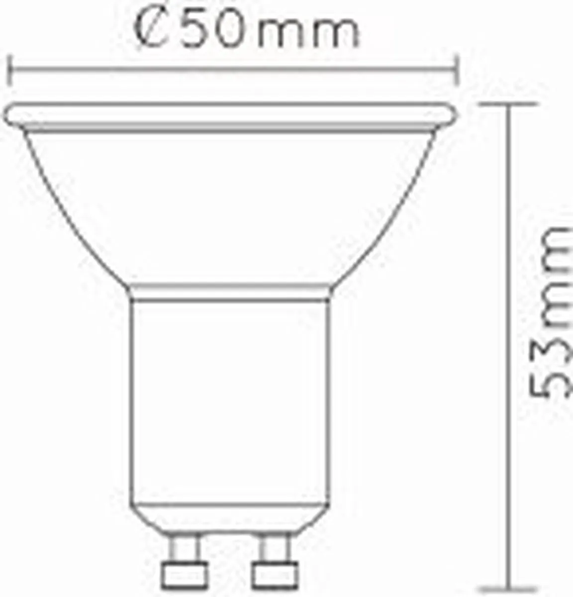 Lucide MR16 LED Lamp GU10 5W 2700K - Ø5cm Transparant