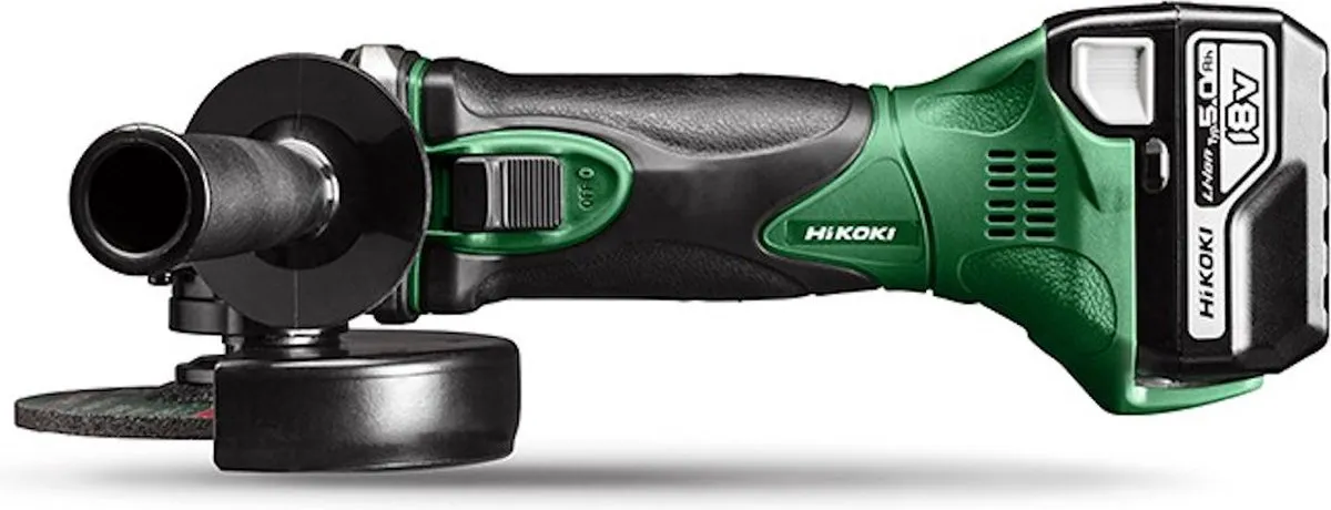 Hikoki G18DSL2WUZ Haakse Slijper 125mm - 2x 5.0Ah