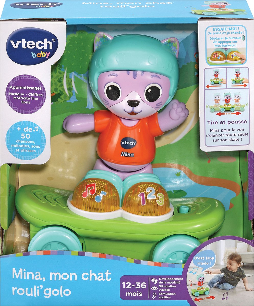 Educatief Spel Vtech Baby MINA, MON CHAT ROULI'GOLO Multicolour (1 Onderdelen)