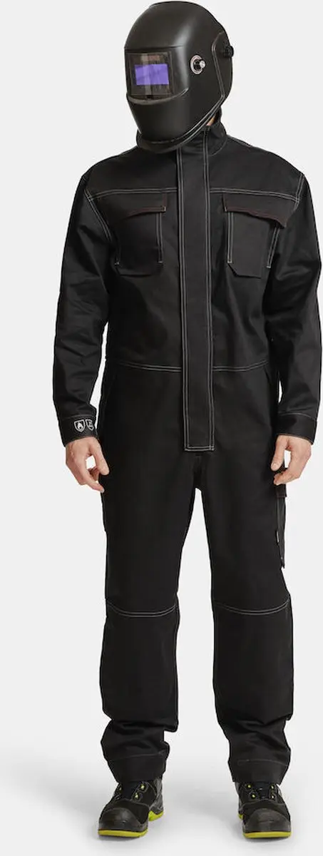 Jobman 4037 Overall Flame Retardant 65403714 - Zwart L