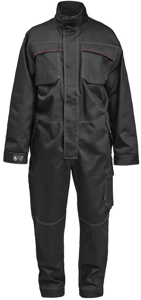 Jobman 4037 Overall Flame Retardant 65403714 - Zwart L