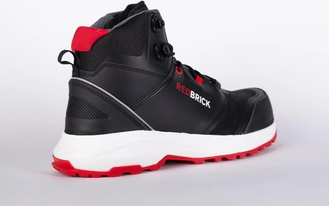 Redbrick Pulse Hoog S3 ESD 47 - Zwart/Rood