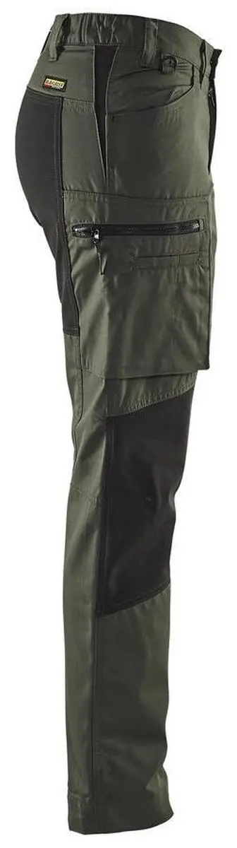 Blåkläder Dames Service Werkbroek Stretch 7159-1845 - 36 - Leger/Zwart