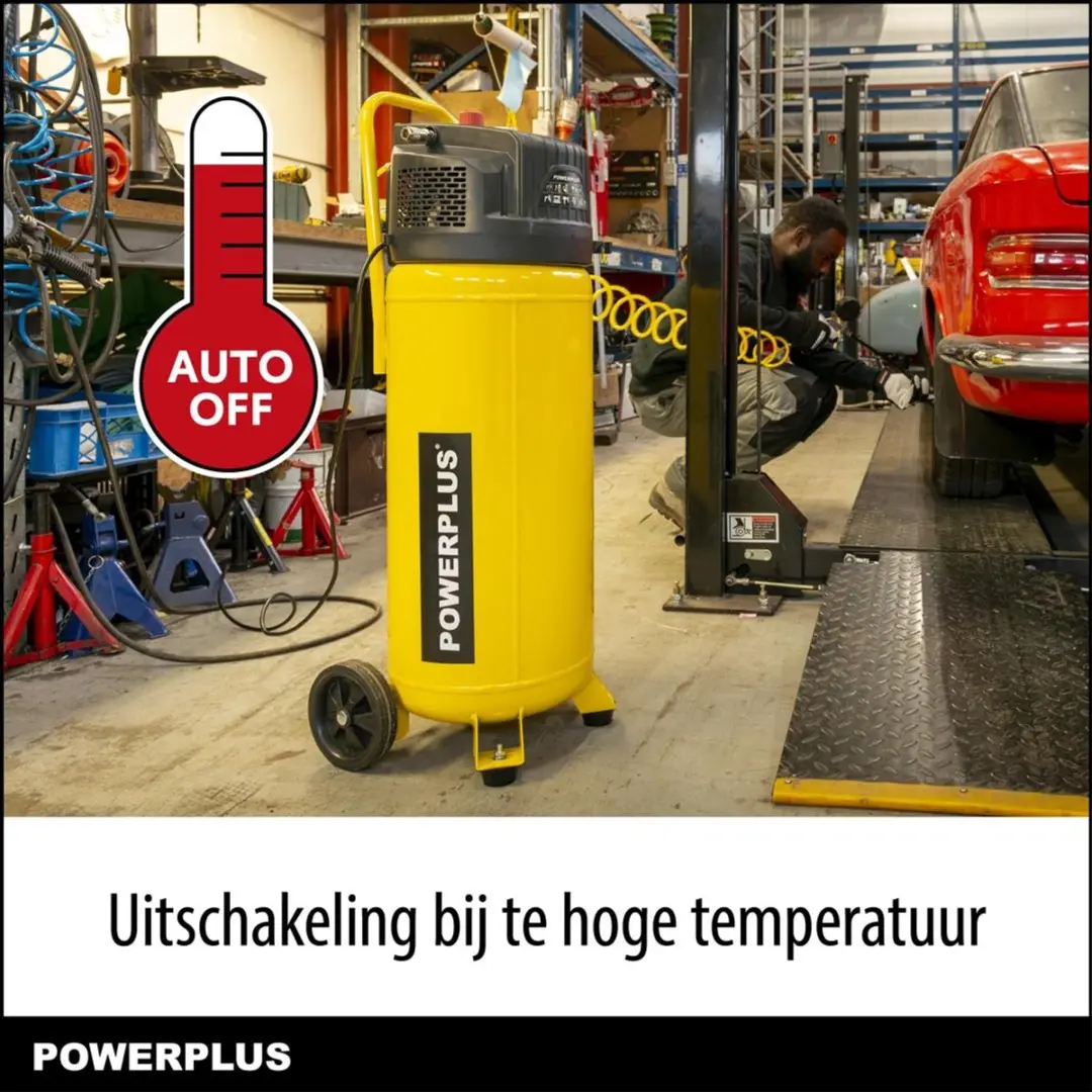 Powerplus POWX17500 Olievrije Luchtcompressor 50L - 10 bar