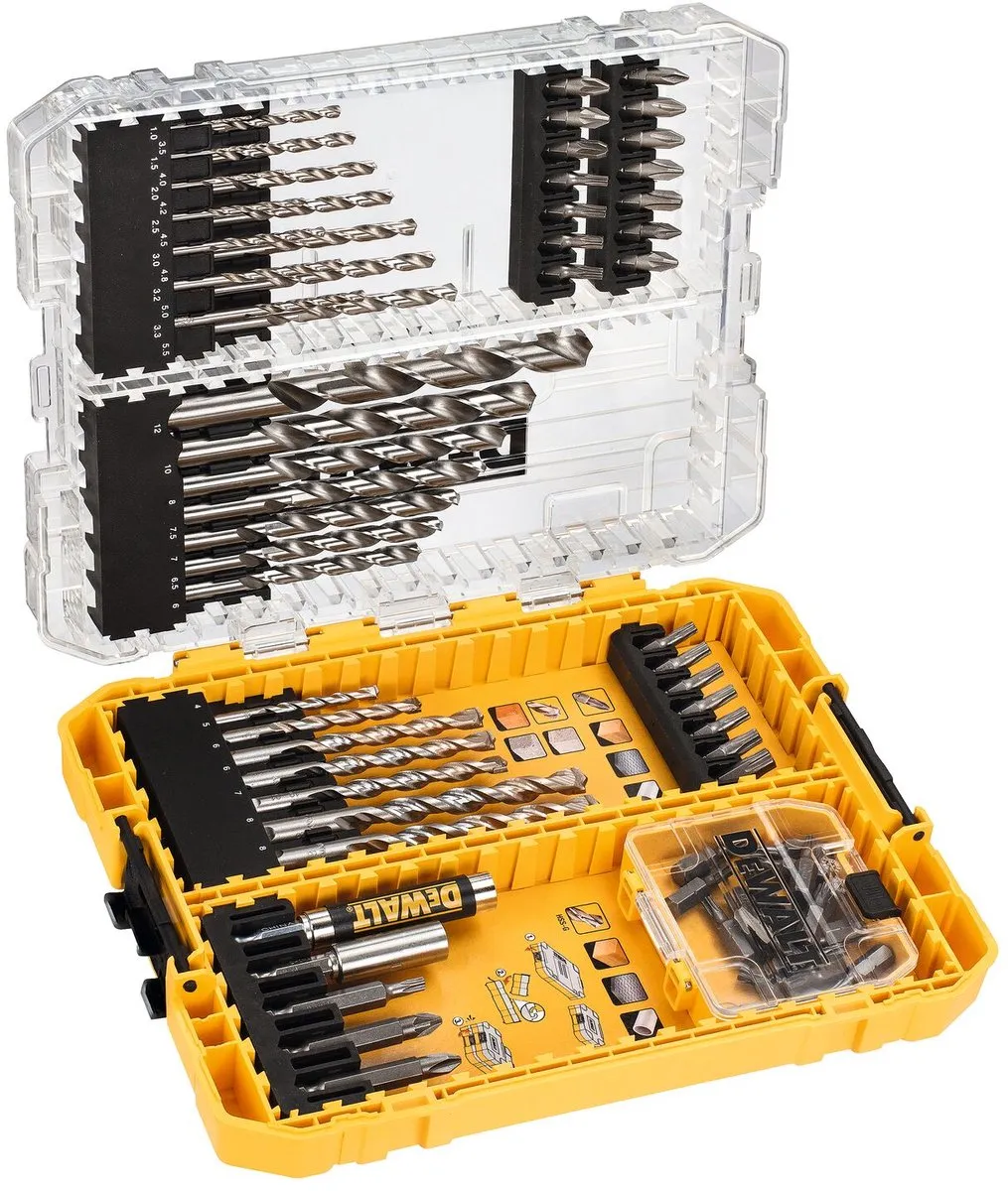 DeWalt DT70761 EXTREME Schroefbit- en borenset 72-delig