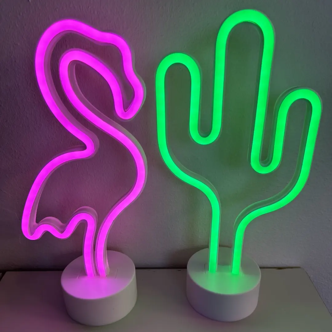 Impuls LED Flamingo & Cactus Nachtlamp