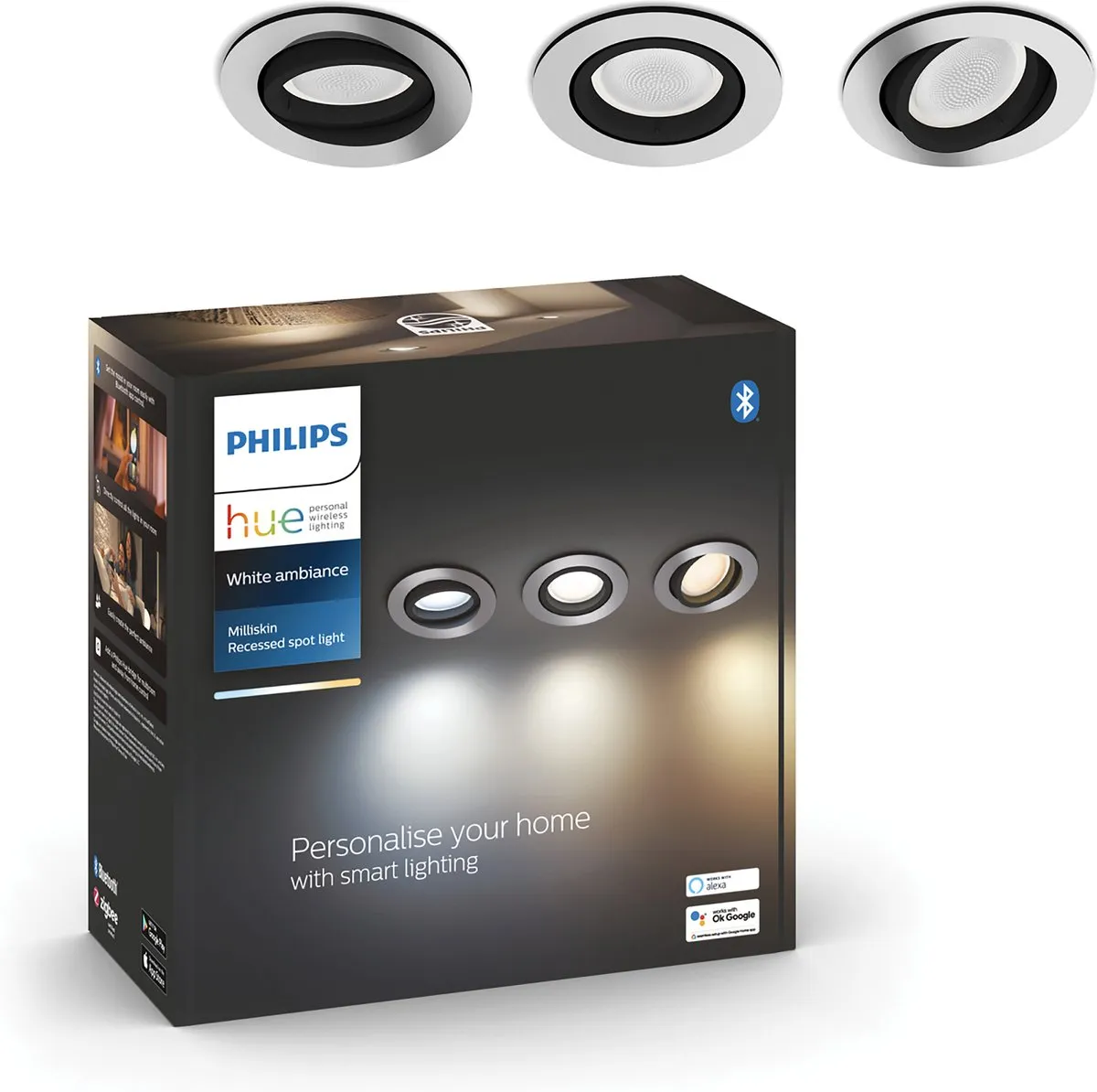 Philips Hue Milliskin Inbouwspot GU10