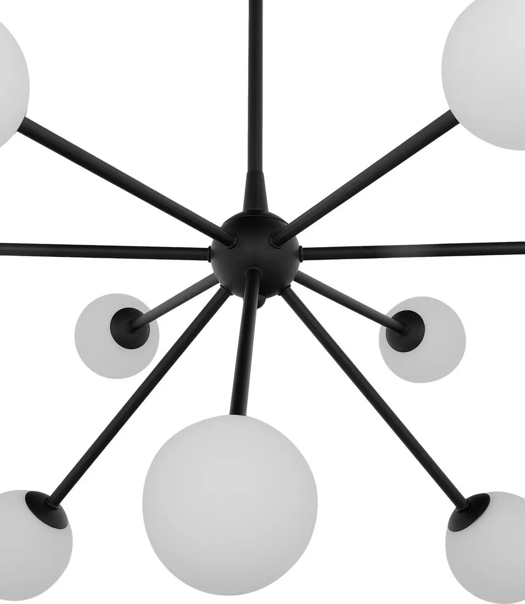 Estwing Space 80cm Hanglamp - 9 Lichtpunten - Zwart