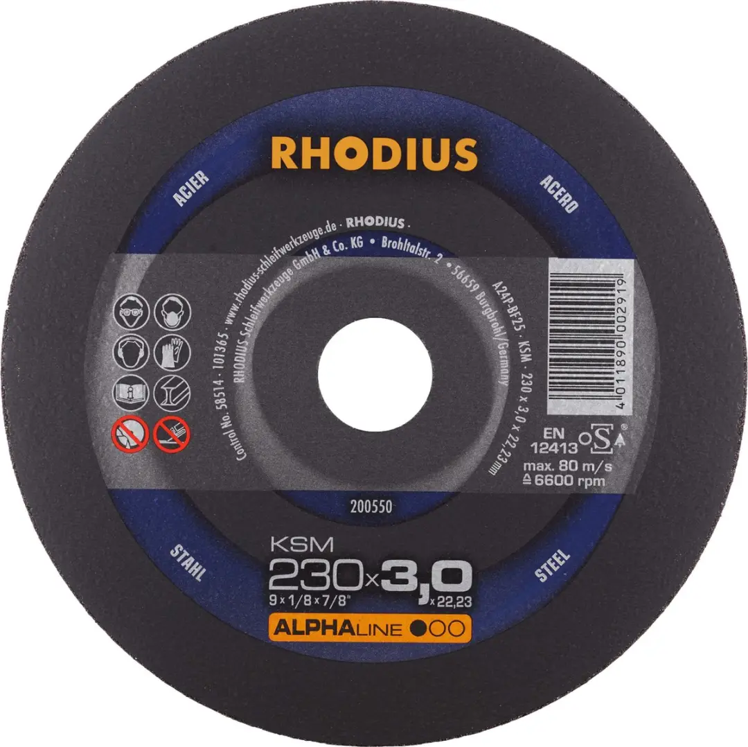 Rhodius A50010 Doorslijpschijf 230mm Metaal