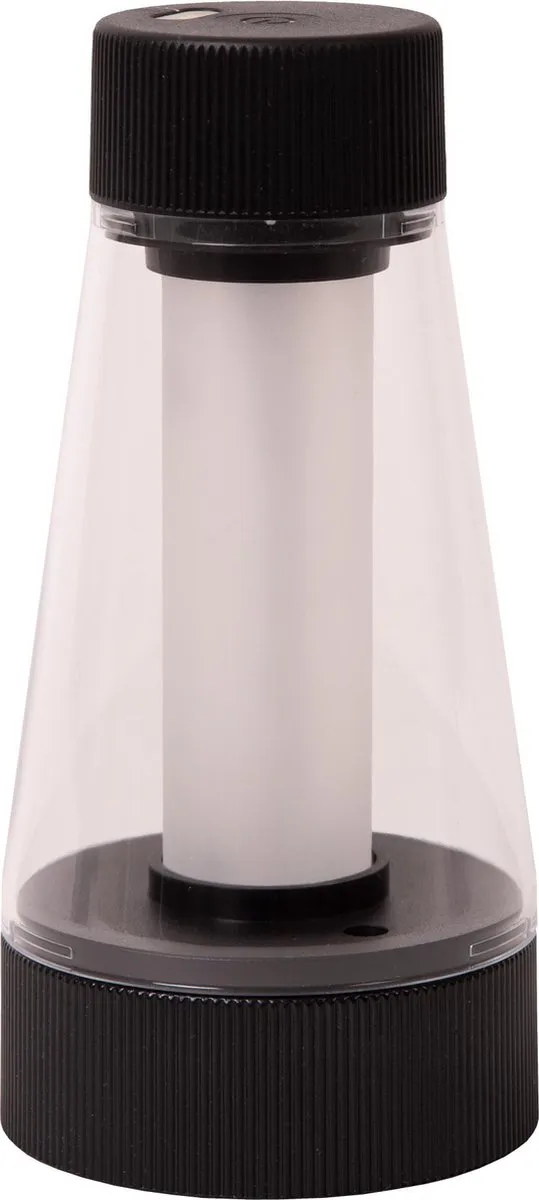 Lucide LORALI Oplaadbare Tafellamp - Ø7,7cm LED 2600K/3000K - Zwart