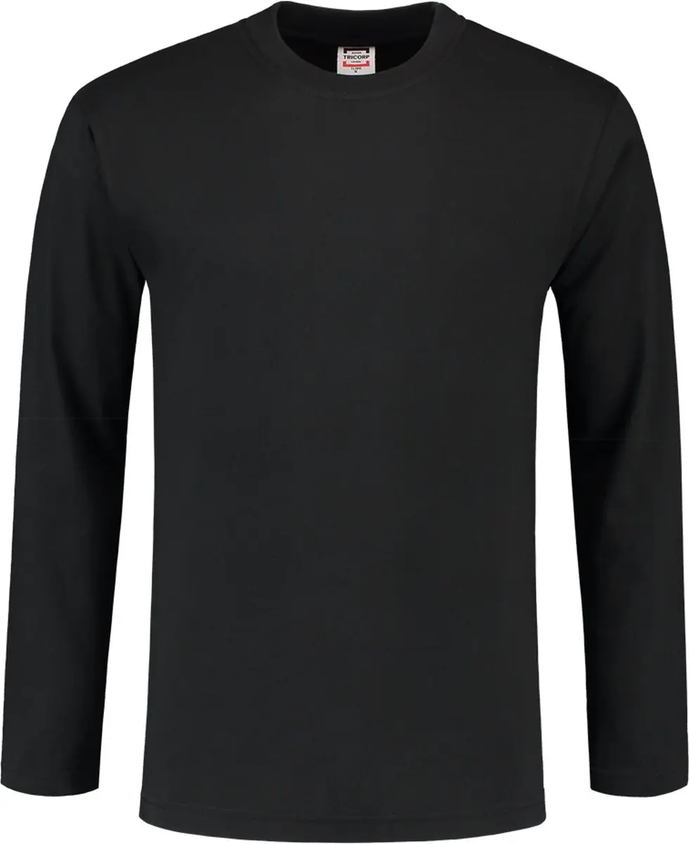 Tricorp T-shirt Lange mouw 101006 - Zwart - Maat S