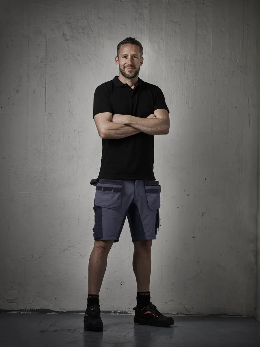Jobman 2196 Stretch Shorts HP 65219618 - Zwart