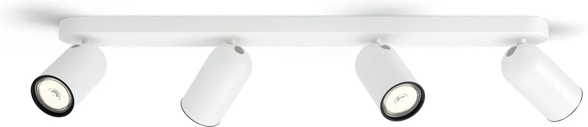 Philips Hue Pongee Opbouwspot 4x GU10 - Warm tot Koelwit - Incl. Dimmer Switch