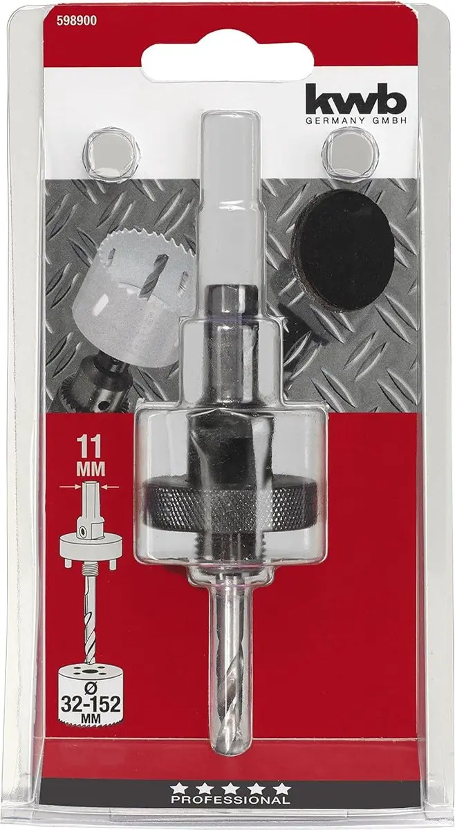 KWB Houderas Gatzagen 5/8"-18 UNF - Ø32-152mm - Metaal