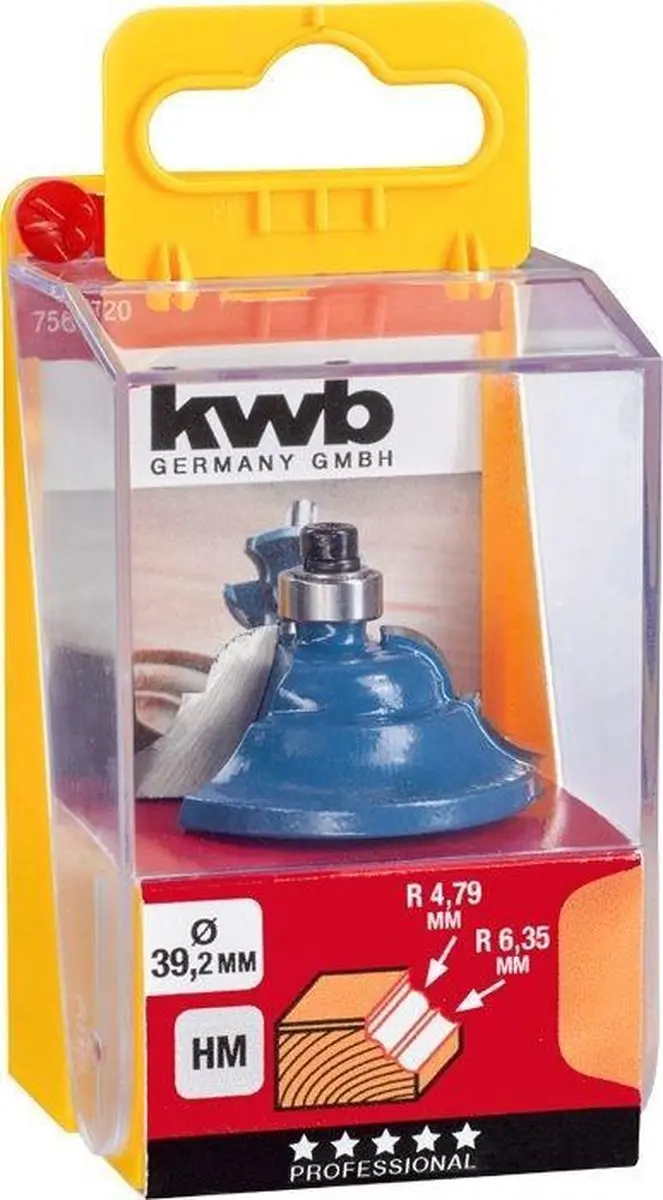 KWB Profielfrees Schacht 8mm HM - 39,2mm