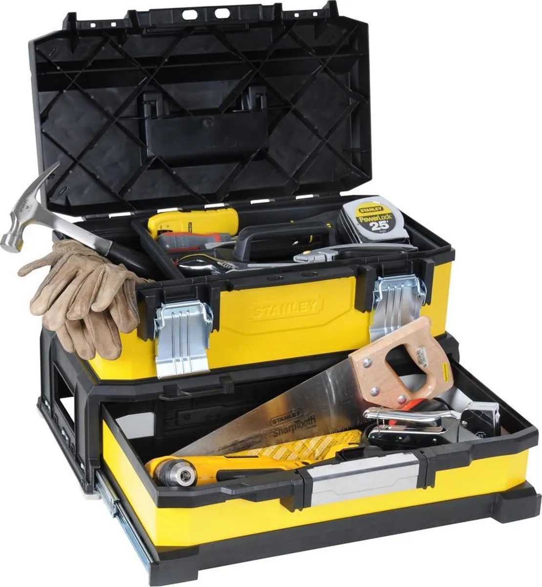 Stanley Gereedschapskoffer MP 20" met Schuif - 2-delig - Geel/Zwart