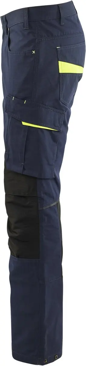 Blåkläder Service Werkbroek 1495-1330 - 60 - Donker Marineblauw/High Vis Geel