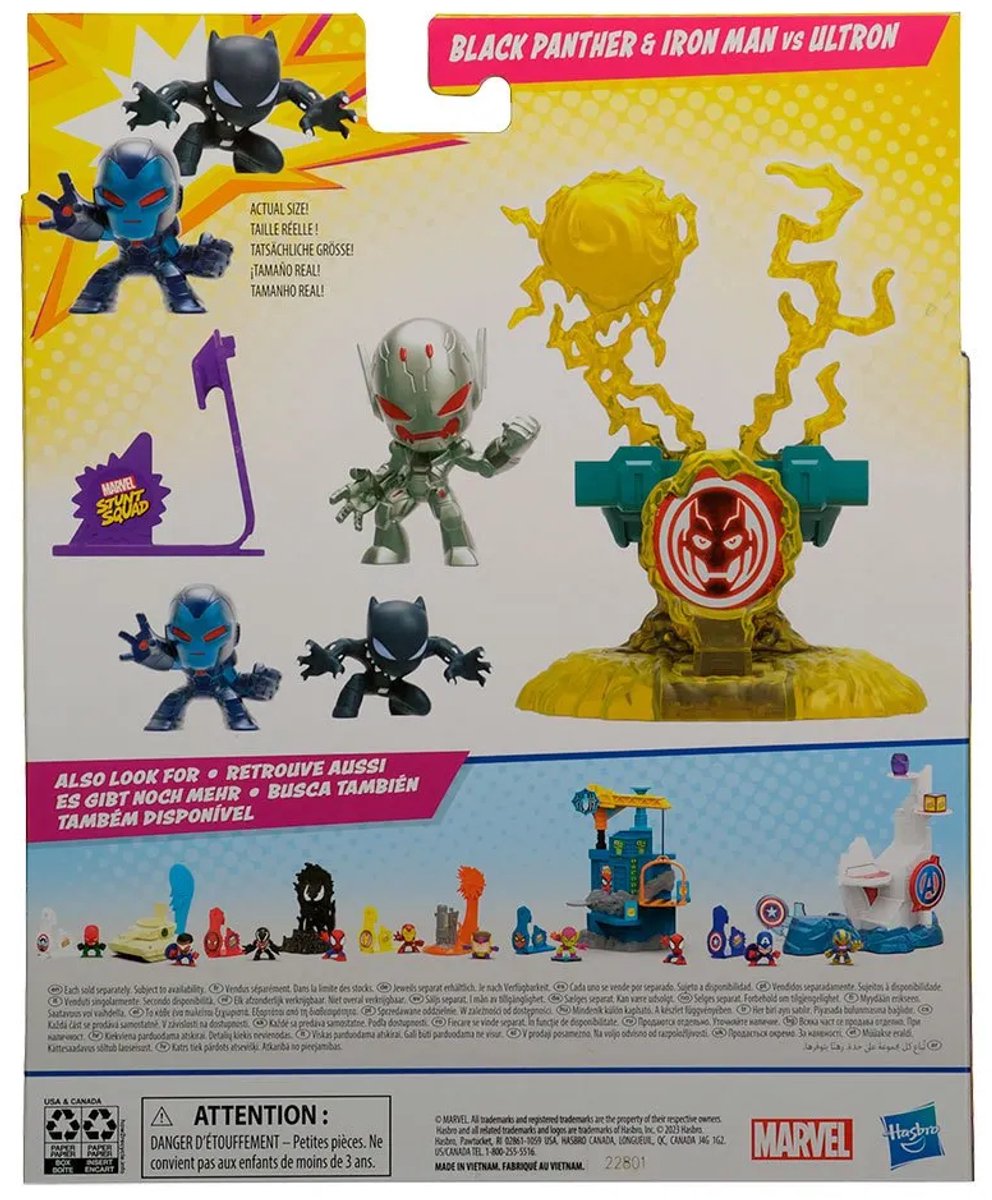 Marvel Stunt Squad Speelset Ironman VS Black Panther Middel Assorti.