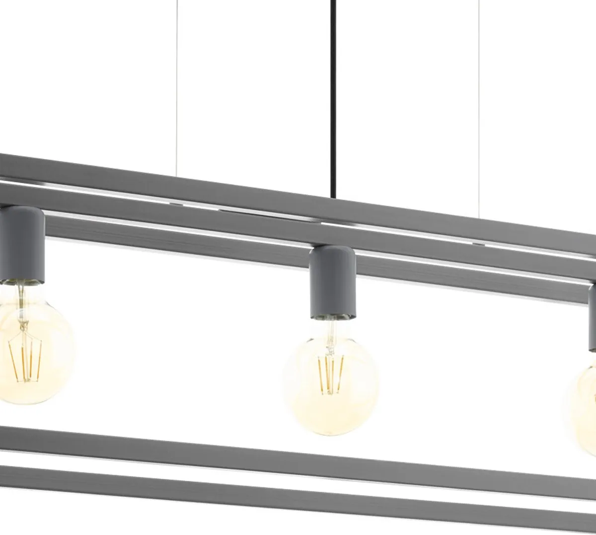 Eglo Elswick Hanglamp 3x E27 - Grijs