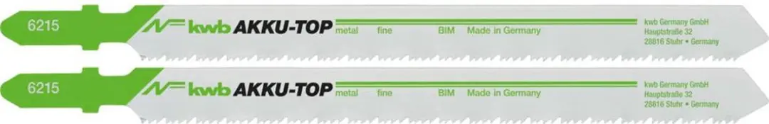 KWB 621520 Decoupeerzaagblad Bi-Metaal Metaal - 2 Stuks
