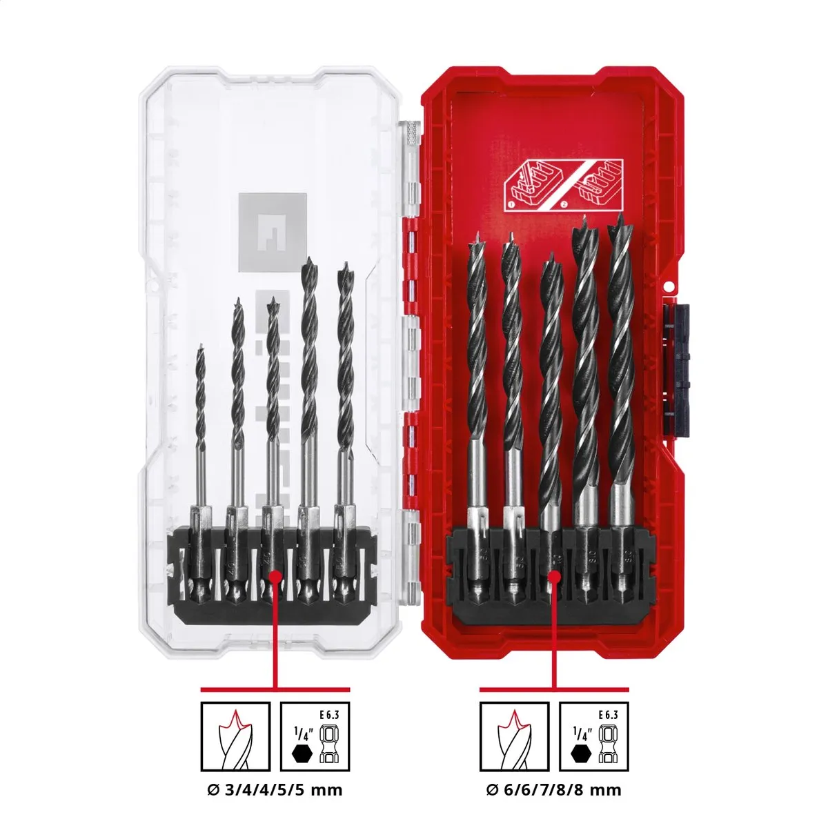 Einhell 108733 Houtspiraalboorset 10-delig