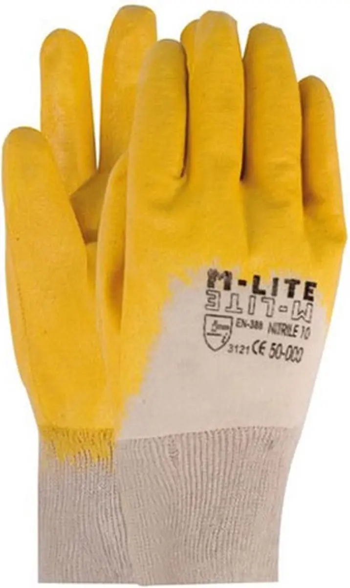 Oxxa Cleaner 50-000 Nitril Werkhandschoenen XL - Geel/Wit