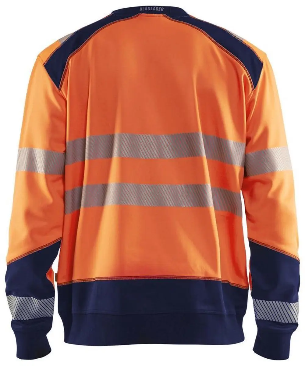 Blåkläder Sweatshirt High Vis 3541-2528 - L - Oranje/Marineblauw