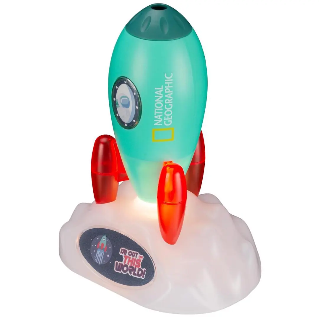 National Geographic Space Rocket Nachtlamp/Projector - Multi