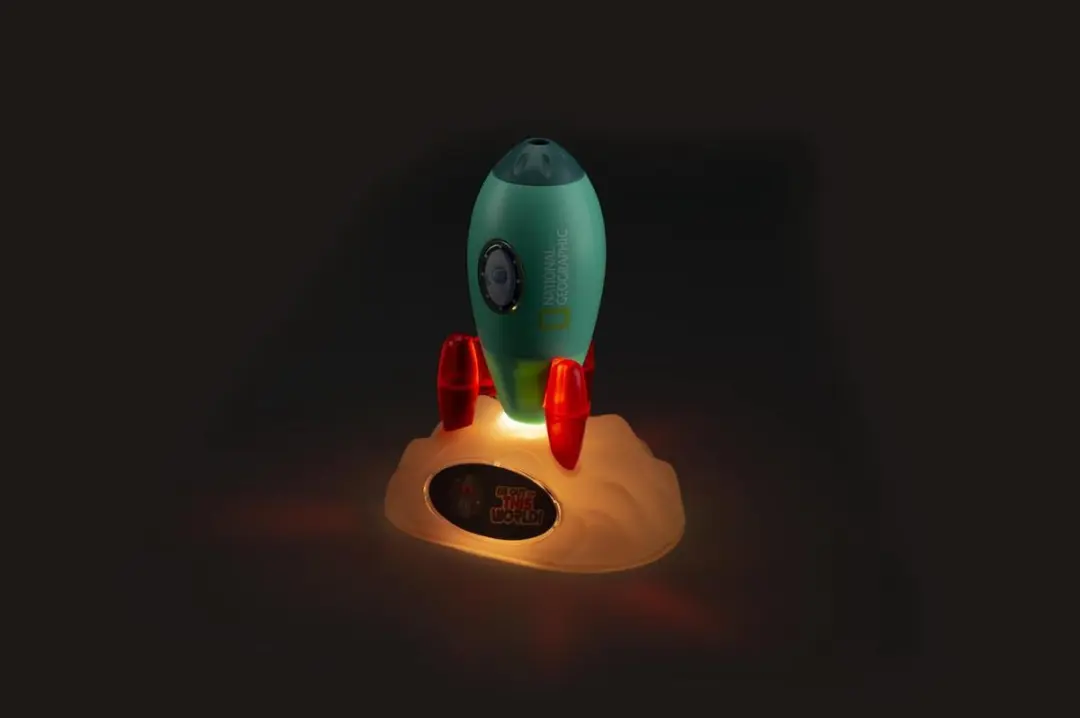 National Geographic Space Rocket Nachtlamp/Projector - Multi