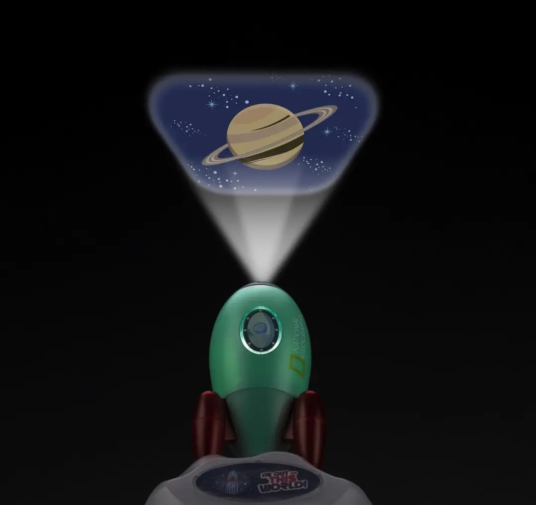 National Geographic Space Rocket Nachtlamp/Projector - Multi