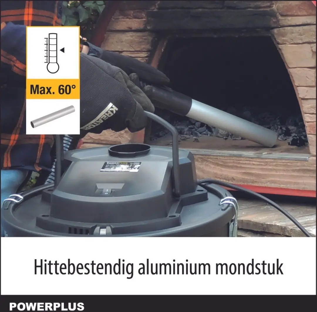 Powerplus POWX308 Elektrische Aszuiger 1200W - 20L Tank