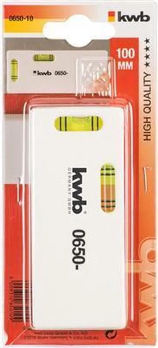 KWB Waterpas Mini 100mm - 2 Libellen