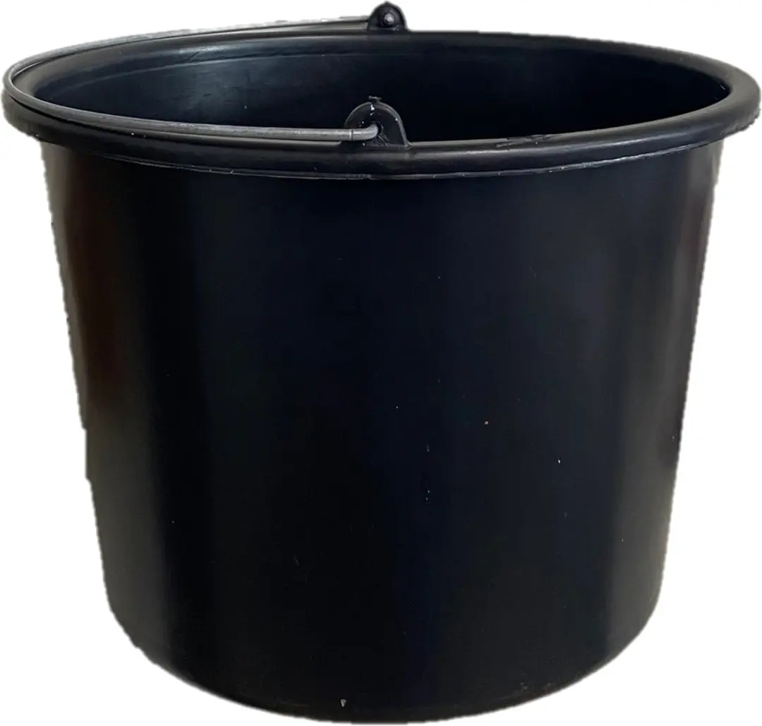 Mullrose Bouwemmer 12L - Zwart