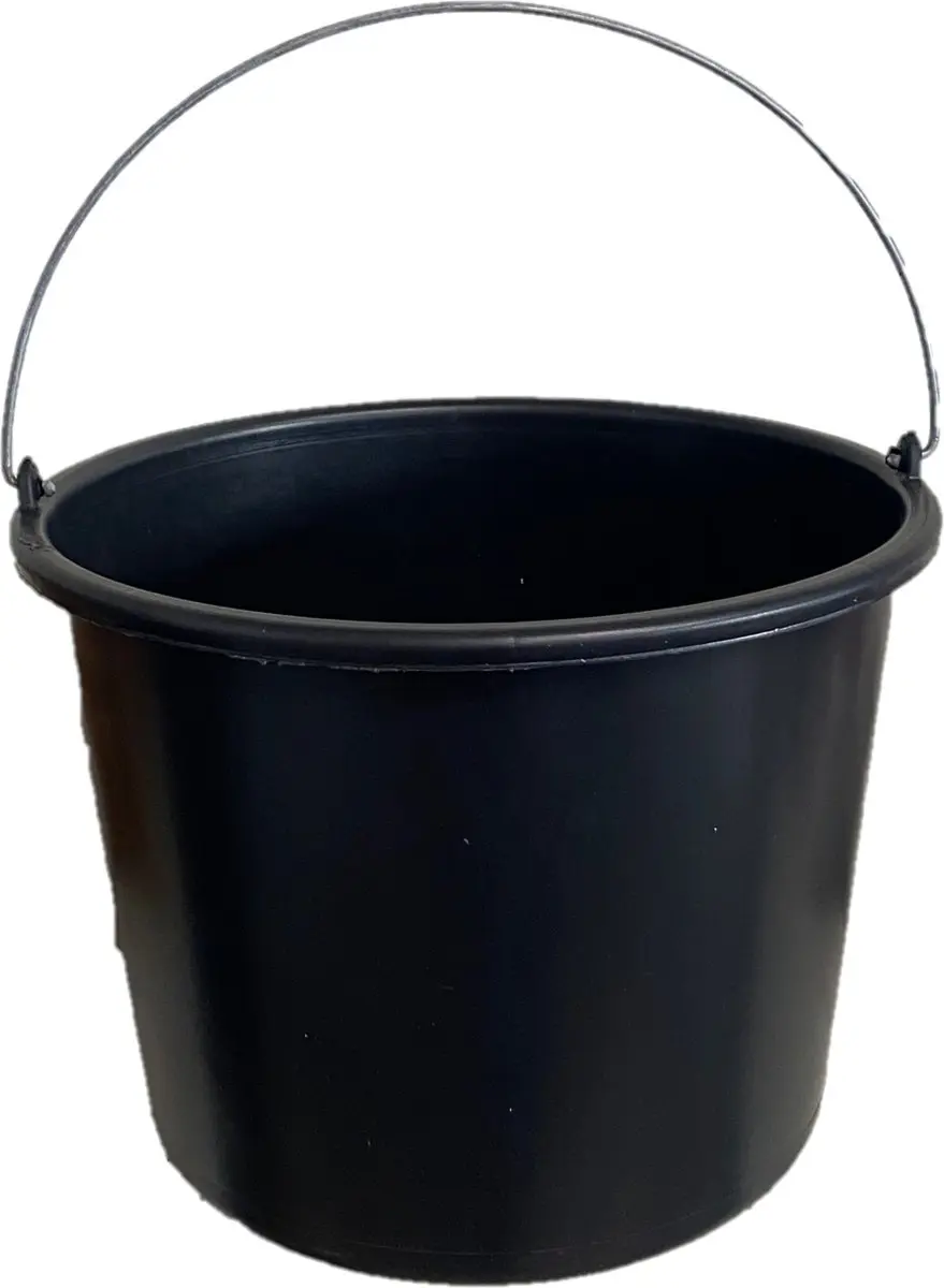 Mullrose Bouwemmer 12L - Zwart