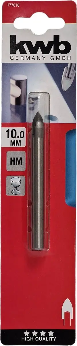 KWB Glasboor Ø10mm Hardmetaal