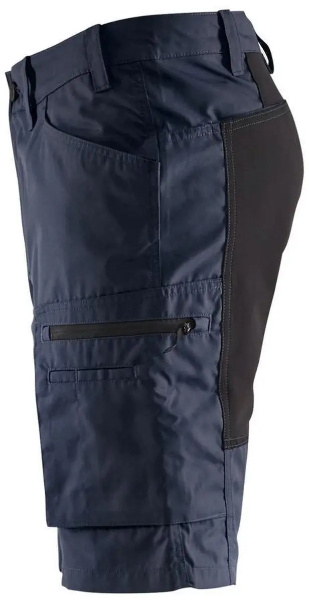 Blåkläder Service Short Stretch 1449-1845 Werkbroek - C54 - Donker marineblauw/Zwart