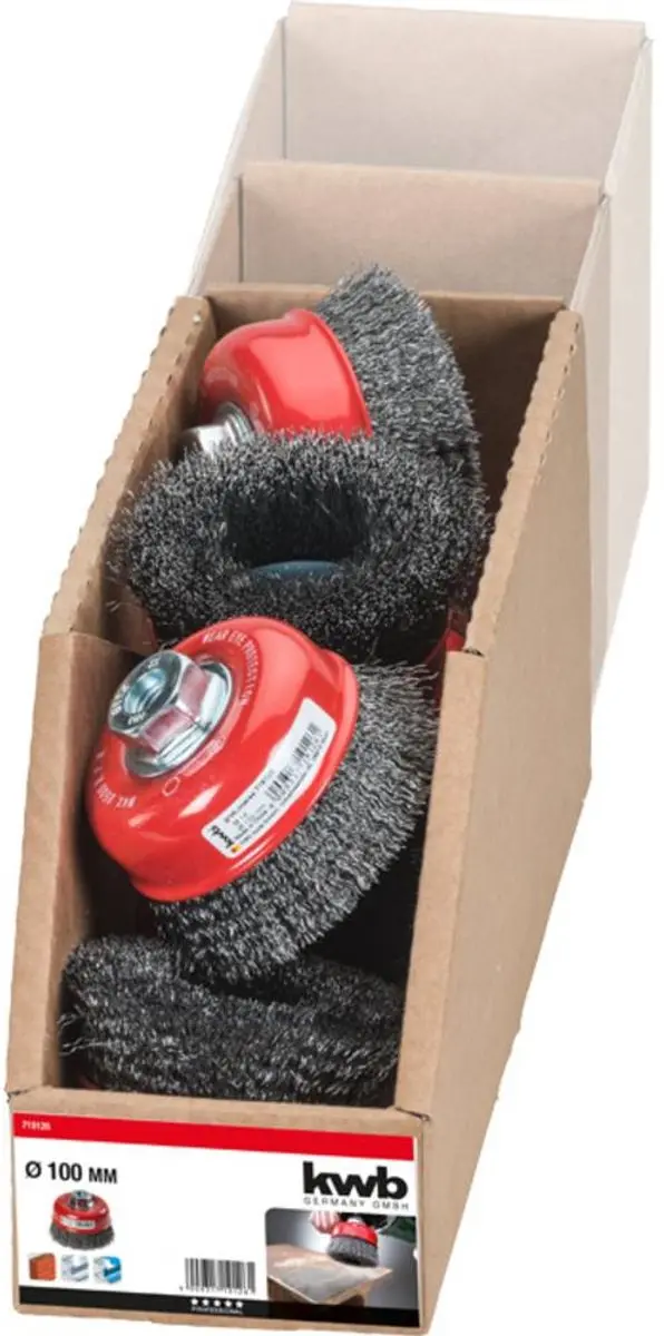 KWB Komstaaldraadborstel Ø100mm M14 HSS - 1 Stuk