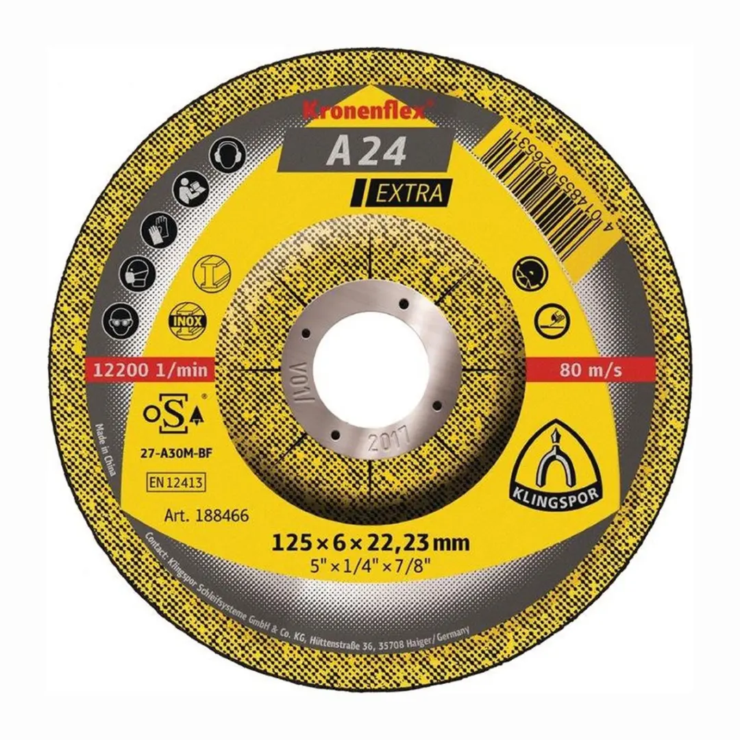 Klingspor A24 Extra Slijpschijf 230mm Metaal - 6mm