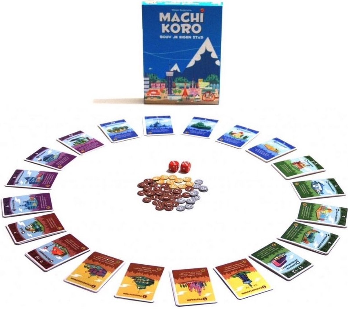 Spellenbundel - Kaartspel - 2 stuks - Machi Koro Basisspel & Catan: Het Snelle Kaartspel