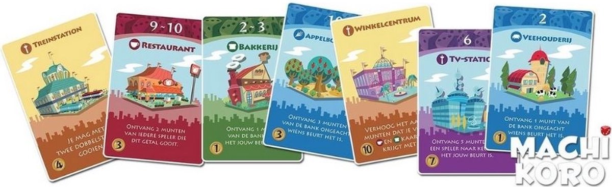Spellenbundel - Kaartspel - 2 stuks - Machi Koro Basisspel & Catan: Het Snelle Kaartspel