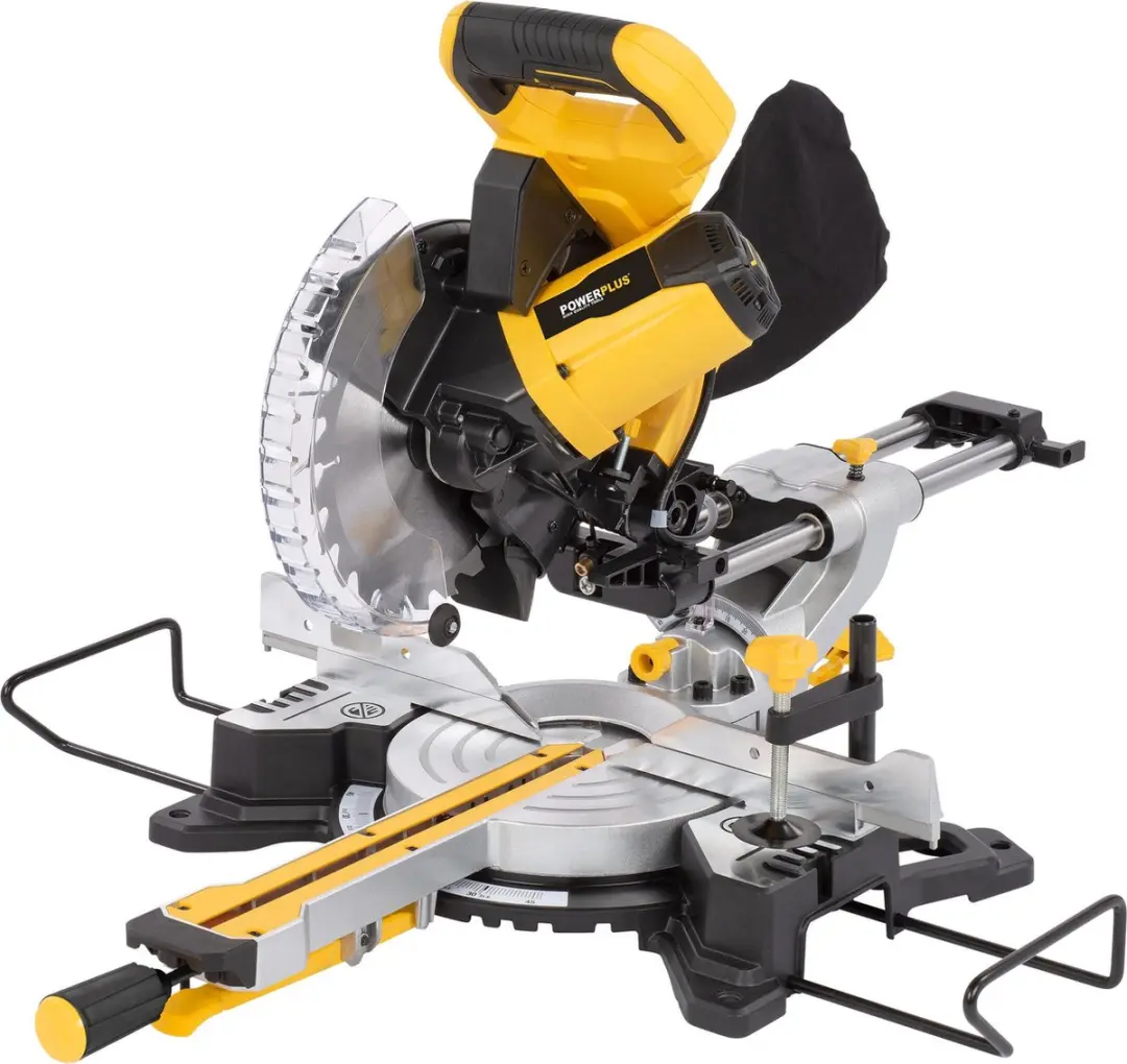 Powerplus POWX075720DB Afkort- en Verstekzaag 1600W - 210mm