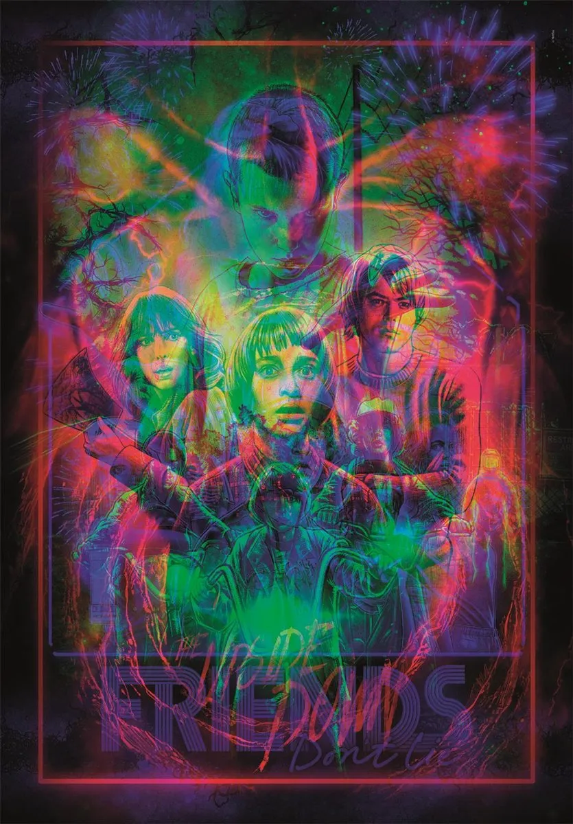 Clementoni Stranger Things Morphing Puzzel 520 Stuks - RGB Verlichting