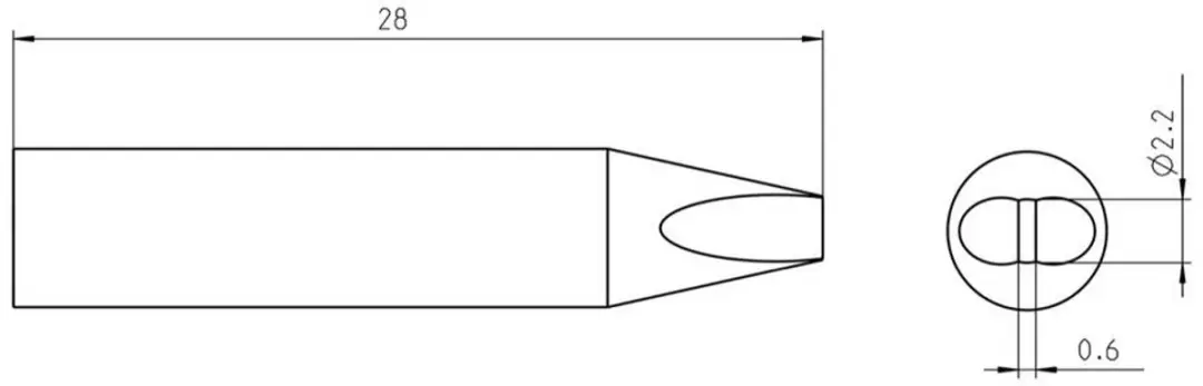 Weller RTU 022 S MS Soldeerpunt Beitelvorm T0050105999