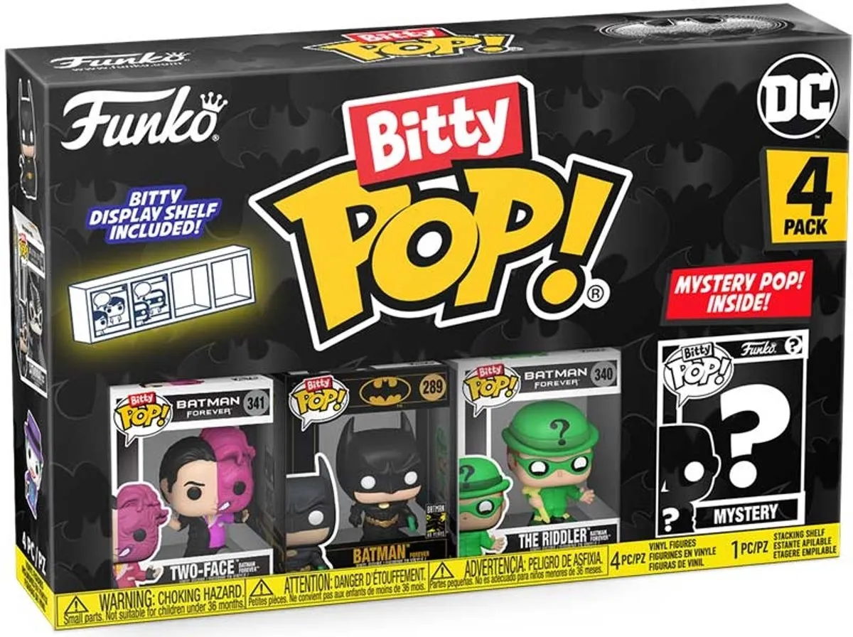 Funko Bitty POP! DC Batman - Two-Face, The Riddler & Mystery - 2cm - Multicolor