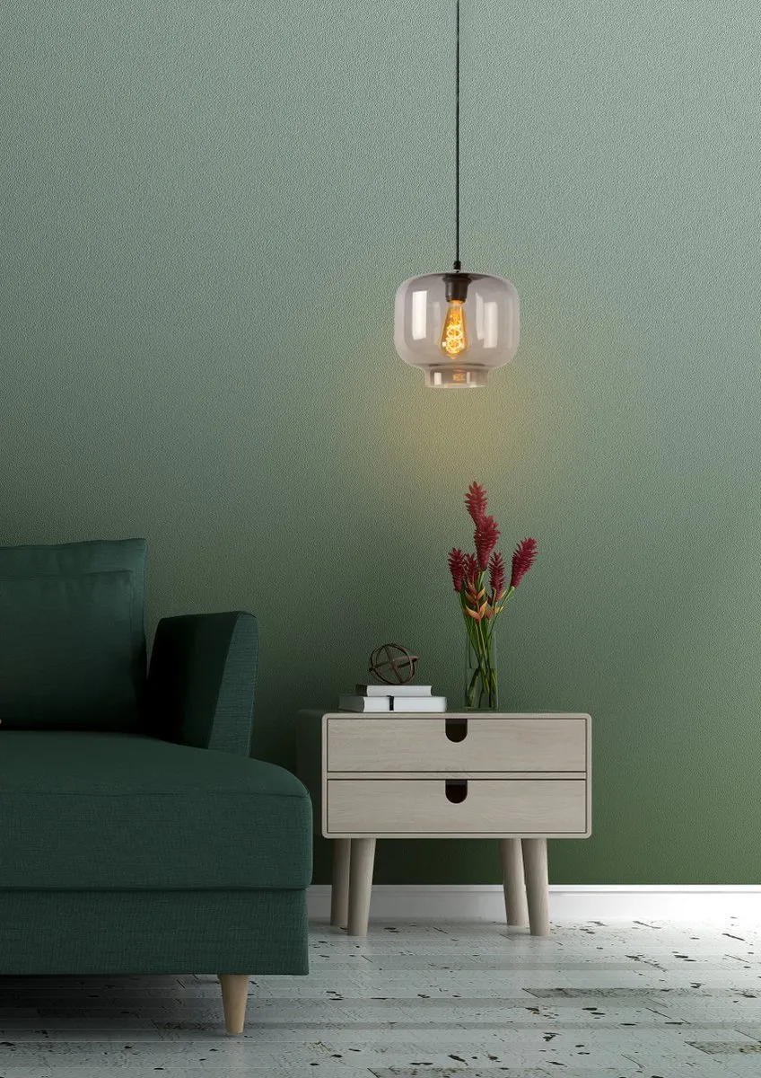 Lucide Medine Hanglamp Ø25cm - Fumé - afbeelding 6 van 6