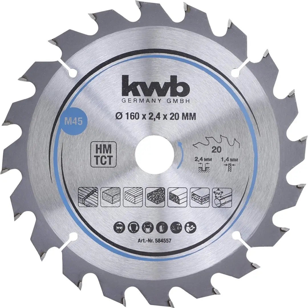 KWB Cirkelzaagblad 160mm