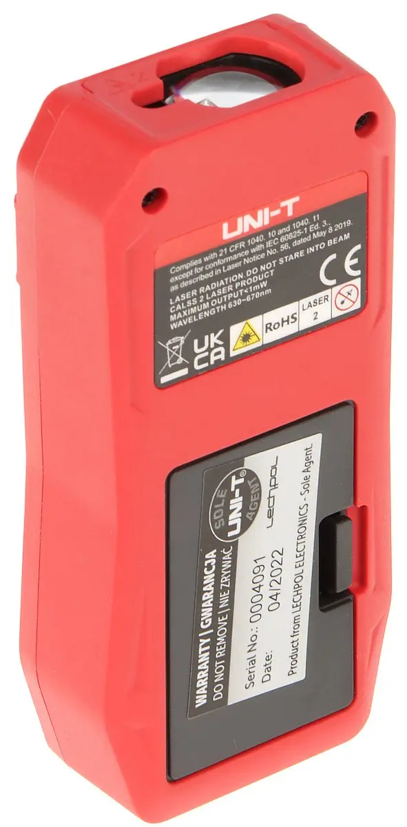 UNI-T LM-A Serie Laser Afstandsmeter 70m - Zwart/Grijs