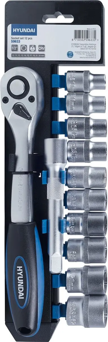 Hyundai Dopsleutelset 1/2 12-delig