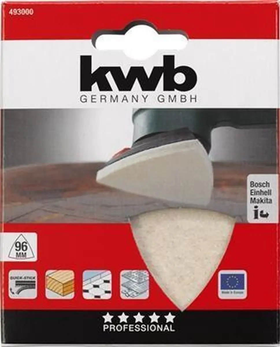 KWB Delta Polijstschijf 93mm