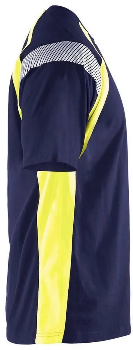 Blåkläder T-shirt Visible 3332-1030 - Marine/High Vis Geel - XL